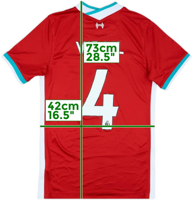 2020-21 Liverpool Home Shirt Virgil #4 - 7/10 - (S)