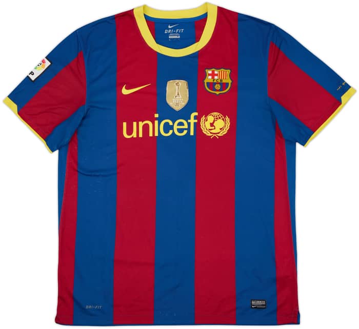 2010-11 Barcelona Home Shirt Messi #10 - 8/10 - (XL)