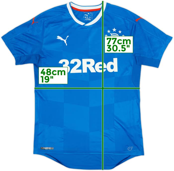 2016-18 Rangers Camiseta Local - 5/10 - (M)