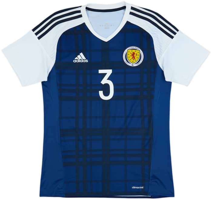 2016-17 Scotland Home Shirt Robertson#3 - 7/10 - (S)