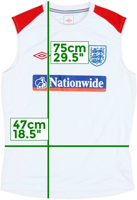 2010-11 England Umbro Training Vest - 8/10 - (L)