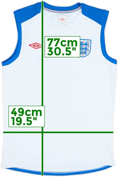2010-11 England Umbro Training Vest - 10/10 - (L)