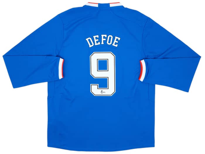 2022-23 Rangers Authentic Home L/S Shirt Defoe #9 (XL)