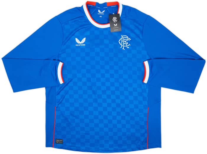 2022-23 Rangers Authentic Home L/S Shirt Defoe #9 (XXL)