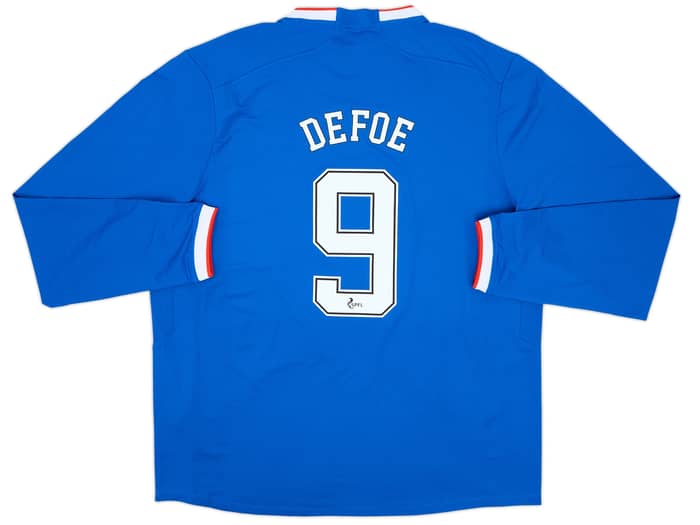 2022-23 Rangers Authentic Home L/S Shirt Defoe #9 (XXL)