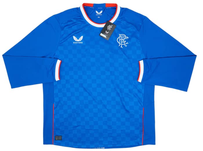 2022-23 Rangers Authentic Home L/S Shirt Defoe #9 (XXL)