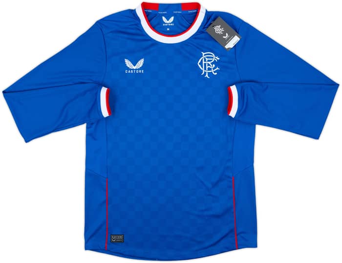 2022-23 Rangers Home L/S Shirt Morelos #20 (M)