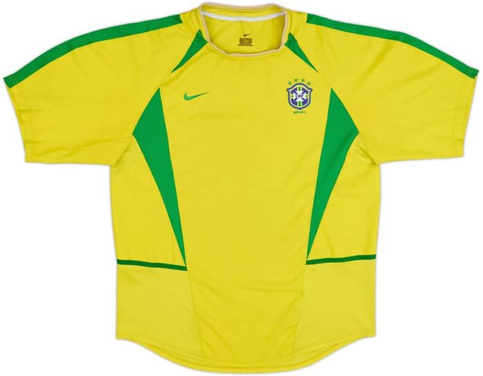 2002-04 Brazil Home Shirt - 4/10 - (L)