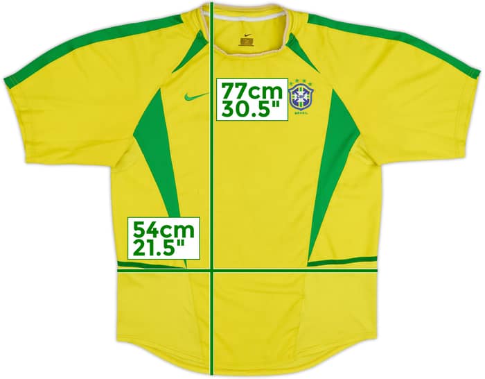 2002-04 Brazil Home Shirt - 4/10 - (L)