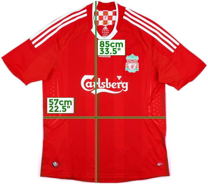 2008-10 Liverpool Home Shirt Gerrard #8 - 7/10 - (L)