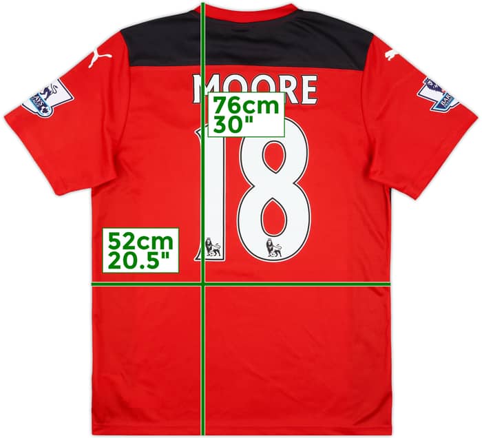 2014-15 Leicester Match Issue Third Shirt Moore #18