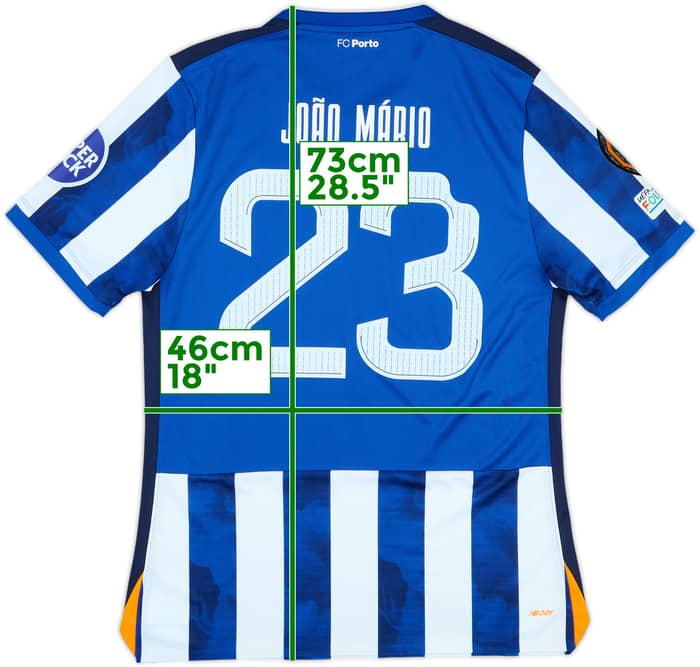 2024-25 Porto Match Issue Europa League Home Shirt Joao Mario #23