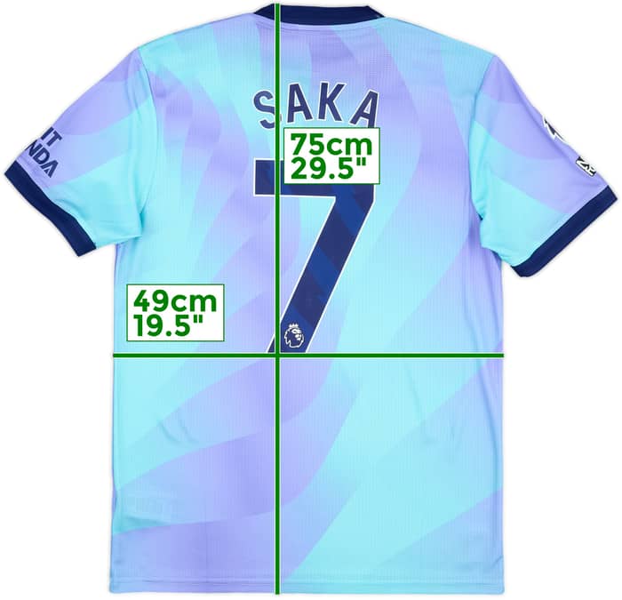 2024-25 Arsenal Match Issue Third Shirt Saka #7