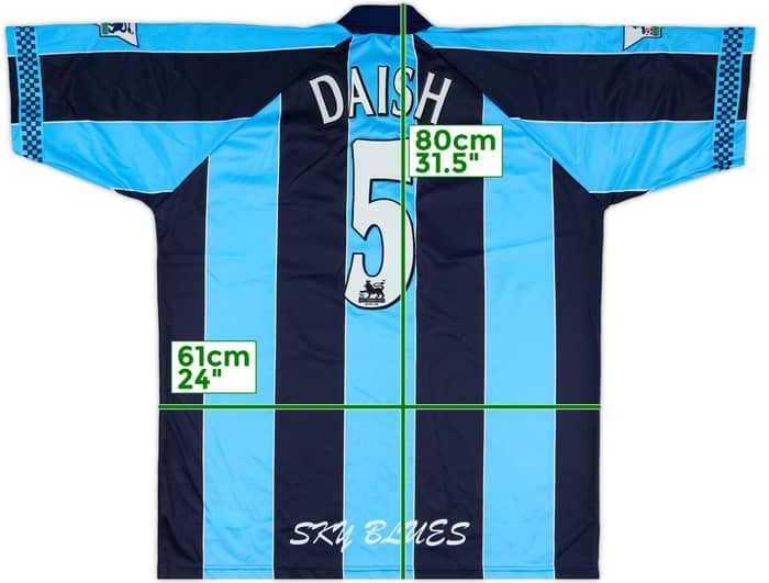 1997-98 Coventry Match Issue Home Shirt Daish #5