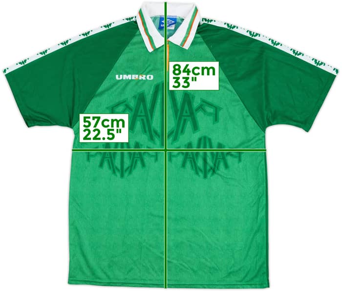 1996 Ireland Match Issue Home Shirt #18