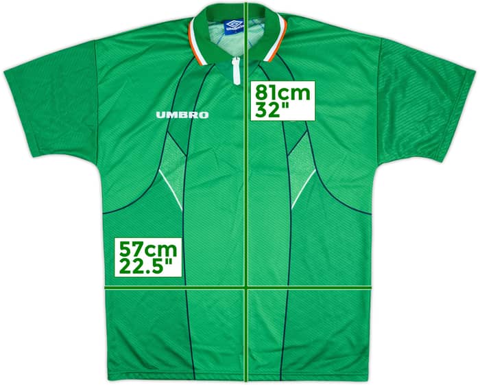 1995 Ireland Match Issue Home Shirt #19