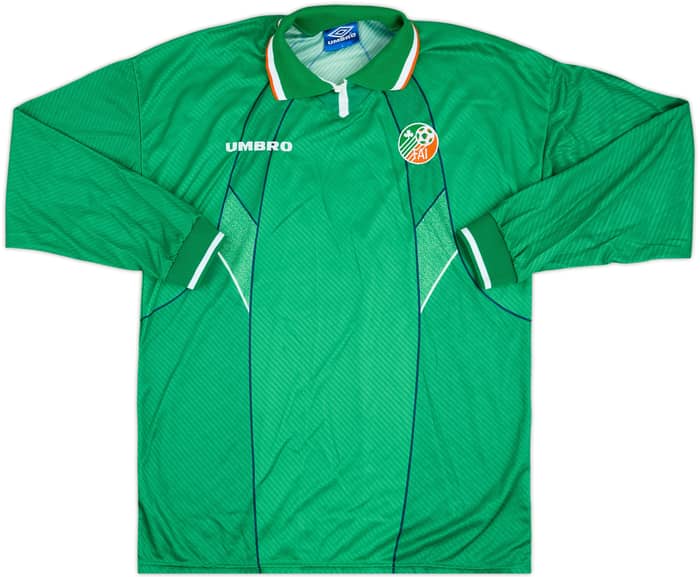1995 Ireland Match Issue Home L/S Shirt #5