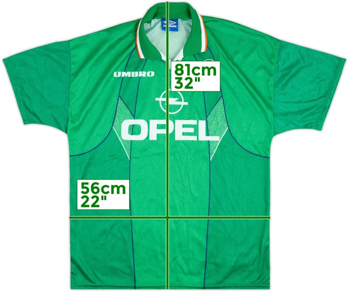 1995 Ireland Match Issue Home Shirt #15