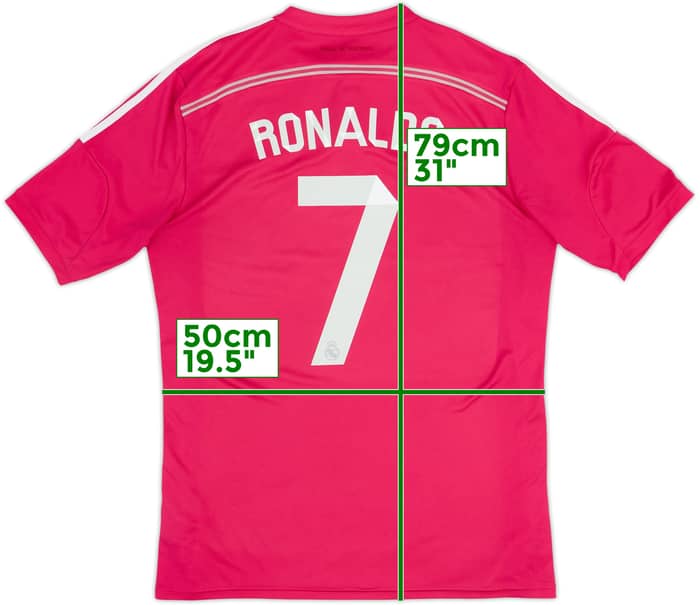 2014-15 Real Madrid Away Shirt Ronaldo #7 - 7/10 - (L)