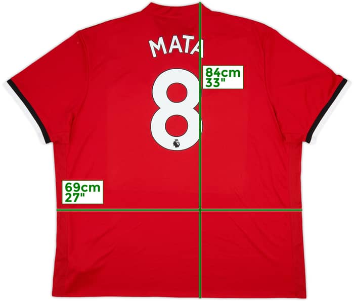 2017-18 Manchester United Home Shirt Mata #8 - 10/10 - (3XL)