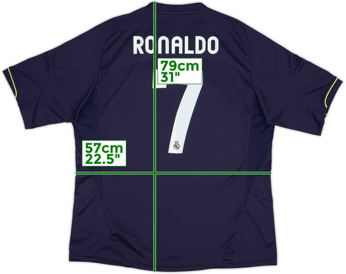 2012-13 Real Madrid Away Shirt Ronaldo #7 - 8/10 - (XL)