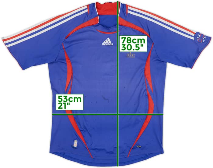 2006-07 Francia Camiseta Local - 4/10 - (L)