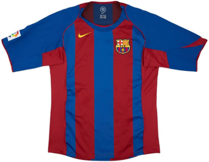 2004-05 Barcelona Camiseta Local Ronaldinho #10 - 9/10 - (M)