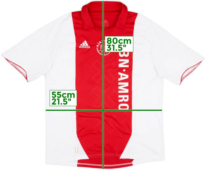 2007-08 Ajax Camiseta Local - 7/10 - (L)