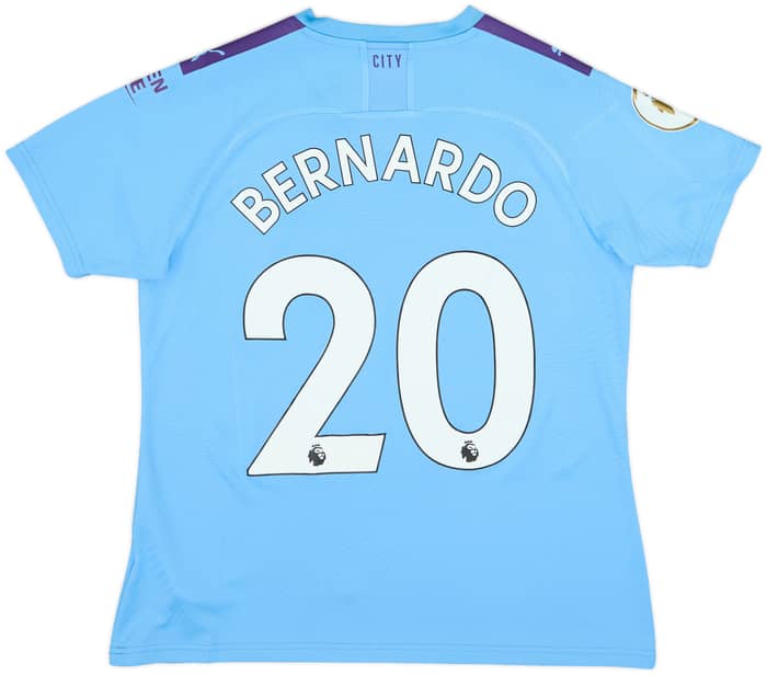 2019-20 Manchester City Home Shirt Bernardo #20 - 7/10 - (Women's XL)