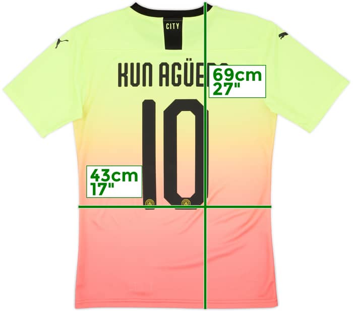 Camiseta de la tercera equipación del Manchester City 2019-20 Kun Aguero #10 - 10/10 - (S)