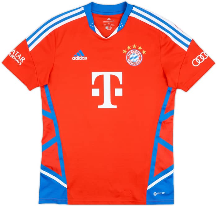 2022-23 Bayern Munich Player Issue adidas Training Shirt - 10/10 - (M)