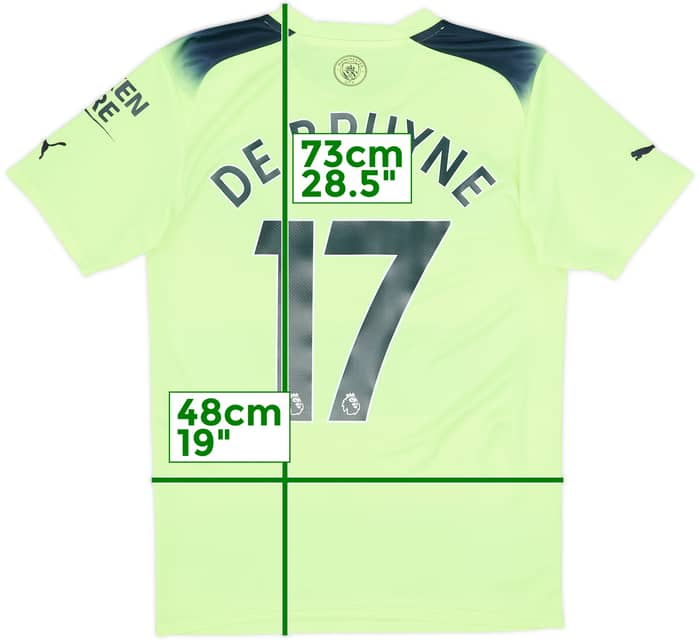 2022-23 Manchester City Third Shirt De Bruyne #17 - 8/10 - (S)