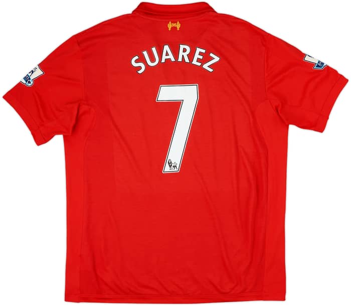2012-13 Liverpool Home Shirt Suarez #7 - 6/10 - (XL)