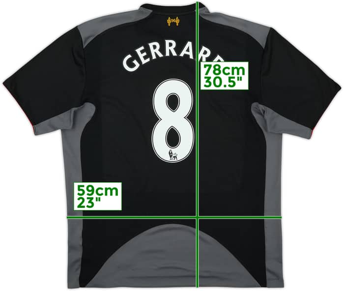 2012-13 Liverpool Away Shirt Gerrard #8 - 6/10 - (XXL)
