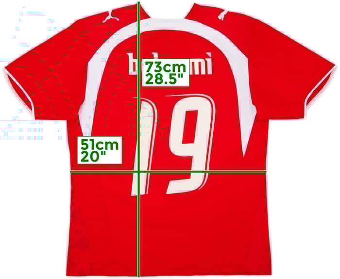 2006-08 Switzerland Home Shirt Behrami #19 - 7/10 - (M)