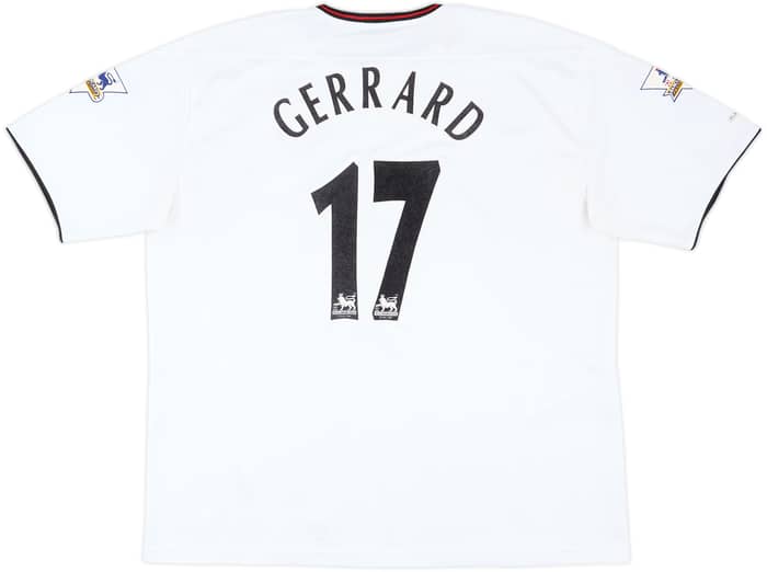 2003-04 Liverpool Away Shirt Gerrard #17 - 8/10 - (XXL)