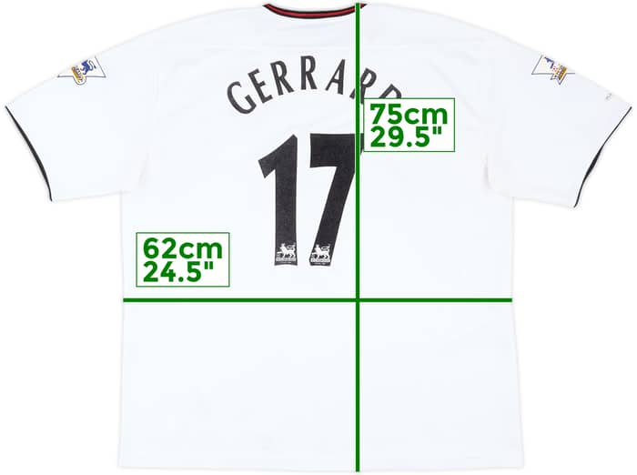 2003-04 Liverpool Away Shirt Gerrard #17 - 8/10 - (XXL)