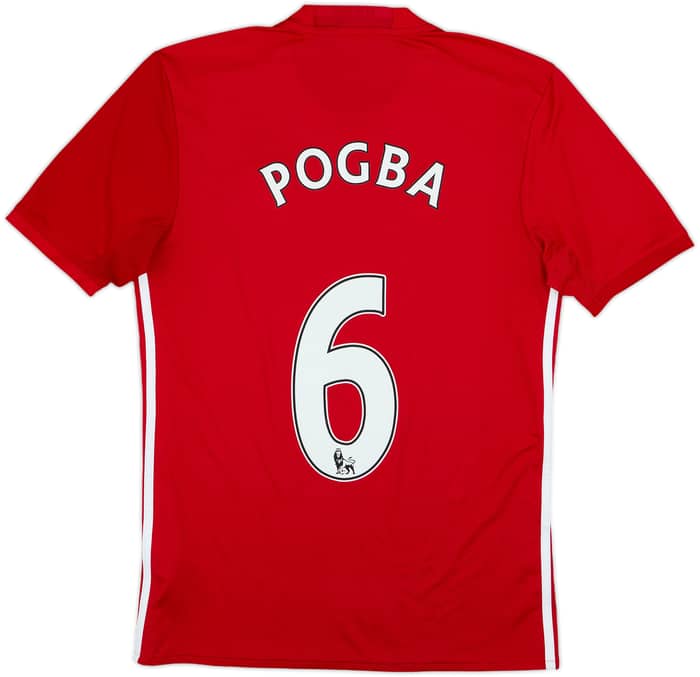 2016-17 Manchester United Home Shirt Pogba #6 - 8/10 - (S)