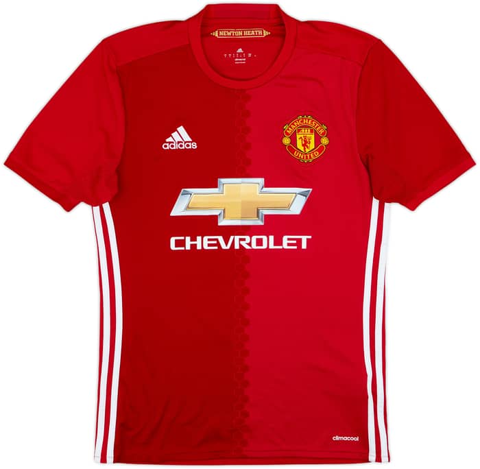 2016-17 Manchester United Home Shirt Pogba #6 - 8/10 - (S)