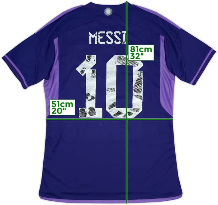 2022-23 Argentina Away Shirt Messi #10 - 5/10 - (L)