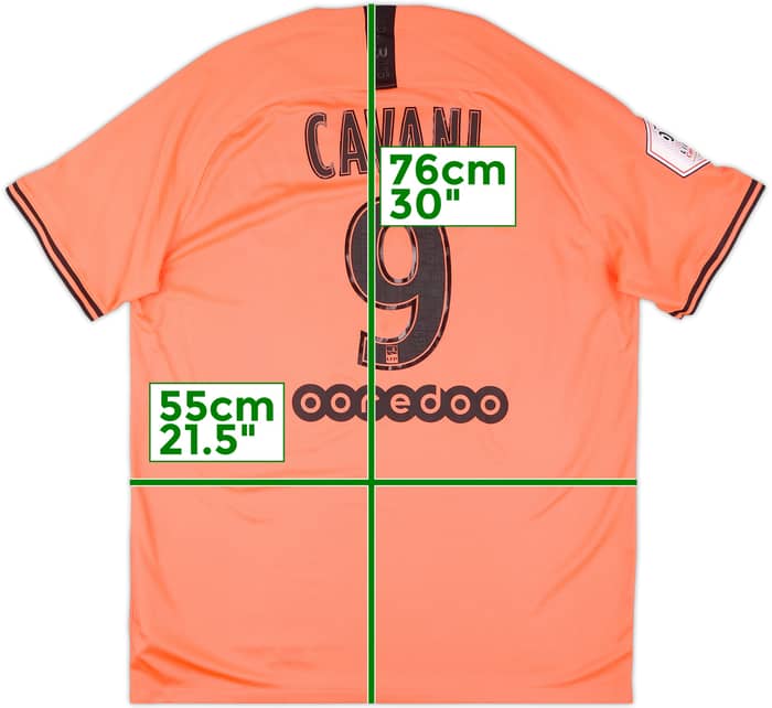 2019-20 Paris Saint-Germain Away Shirt Cavani #9 - 8/10 - (XL)