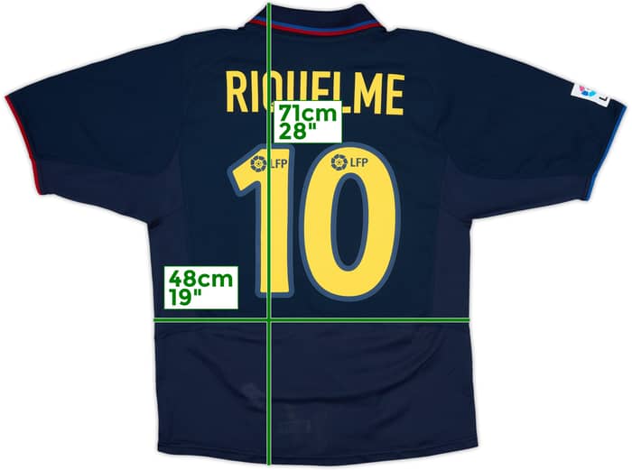 2002-03 Barcelona Away Shirt Riquelme #10 - 8/10 - (M)