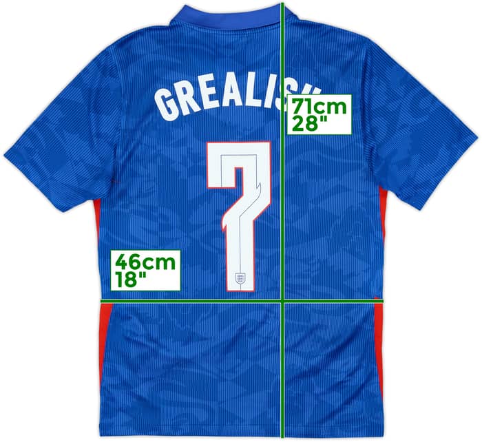 2020-21 England Away Shirt Grealish #7 - 10/10 - (S)