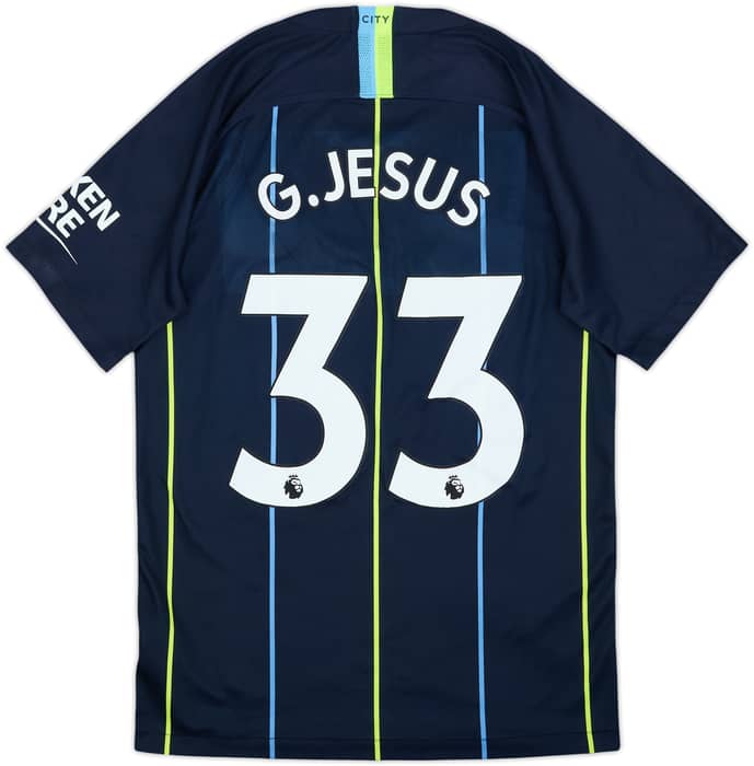2018-19 Manchester City Away Shirt G.Jesus #33 - 8/10 - (S)