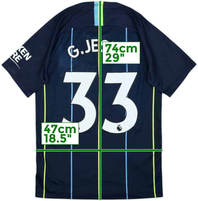 2018-19 Manchester City Away Shirt G.Jesus #33 - 8/10 - (S)
