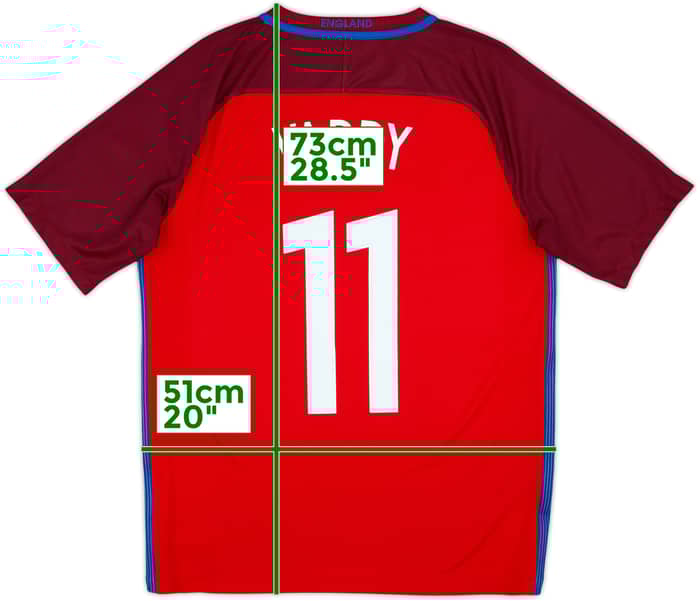 2016-17 England Away Shirt Vardy #11 - 10/10 - (M)