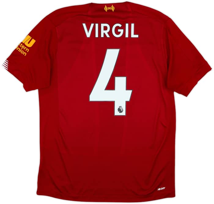 2019-20 Liverpool Home Shirt Virgil #4 - 9/10 - (S)