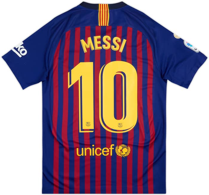 2018-19 Barcelona Home Shirt Messi #10 - 8/10 - (S)