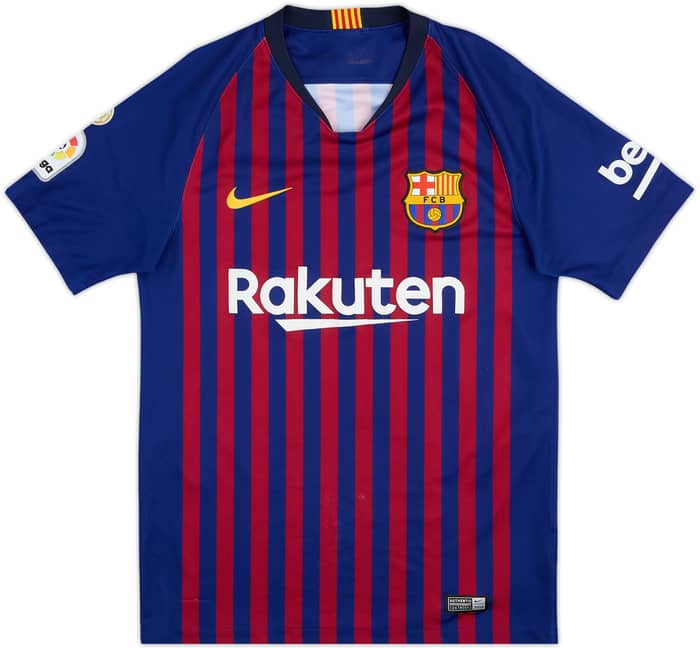 2018-19 Barcelona Home Shirt Messi #10 - 8/10 - (S)