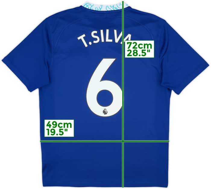 2022-23 Chelsea Home Shirt T.Silva #6 - 10/10 - (M)